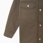 Рубашка джинсовая детская KAFTAN, размер 28 (86-92 см), хаки - Фото 6