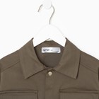 Рубашка джинсовая детская KAFTAN, размер 30 (98-104 см), хаки - Фото 5