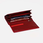 Кошелёк женский на магнитах, цвет красный - фото 22089767