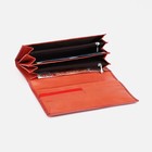 Кошелёк женский на магнитах, цвет коралловый - фото 22089806