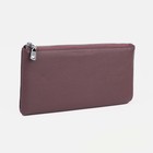 Кошелёк женский на молнии с ремешком, цвет сиреневый - фото 22089860