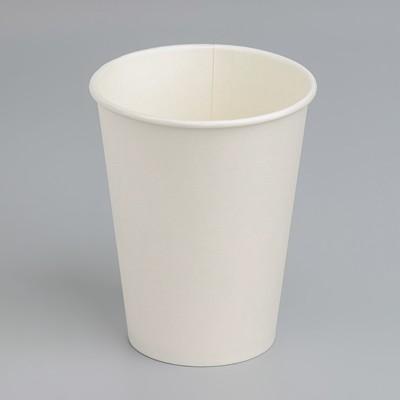 Стакан одноразовый бумажный «Белый» 350 мл, диаметр 90 мм