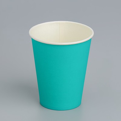 Стакан бумажный "Бирюзовый" 165 мл, диаметр 70 мм