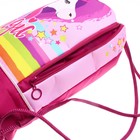 Мешок для обуви «Единорог», с карманом, розовый - Фото 3