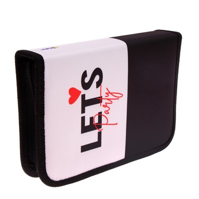 Пенал 1 секция, 140 х 200 х 40 мм, 2 откидные планки, тканевый, ПКТ 09-20-1 Panda