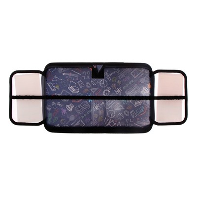 Пенал 1 секция, 140 х 200 х 40 мм, 2 откидные планки, тканевый, ПКТ 09-20-1 Panda