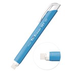 Ластик с держателем Penac Tri Eraser, выдвижной, голубой корпус - Фото 2