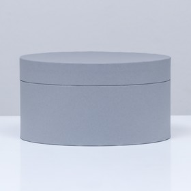 

Подарочная коробка круглая «Серая», 21 × 11 см