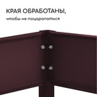 Клумба оцинкованная, 100×100×15 см, коричневая, «Квадро», Greengo - Фото 4