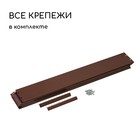 Клумба оцинкованная, 100×100×15 см, коричневая, «Квадро», Greengo - Фото 6