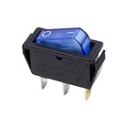 Клавишный выключатель Rexant 36-2211, 250 В, 15 А, ON-OFF, 3с, синий, с подсветкой - фото 300953161