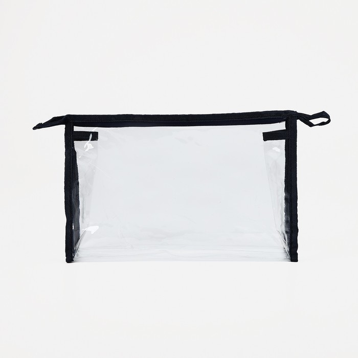 Косметичка на молнии, цвет прозрачный/синий 33816