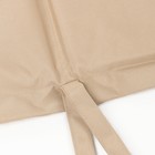 Подушка на шезлонг Этель 55х190+2 см, цвет бежевый, оксфорд с ВМГО, 100% полиэстер - фото 9084702