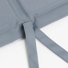 Подушка на шезлонг Этель 55х190+2 см, цвет серо-голубой, оксфорд с ВМГО, 100% полиэстер - фото 9595601