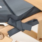 Подушка на шезлонг Этель 55×190+2 см, цвет графитовый, оксфорд с ВМГО, 100% полиэстер - Фото 2