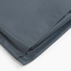 Подушка на шезлонг Этель 55х190+2 см, цвет графитовый, оксфорд с ВМГО, 100% полиэстер - фото 9042079