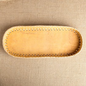 

Сухарница "Подсолнухи", овальная, 34х15х4 см, береста