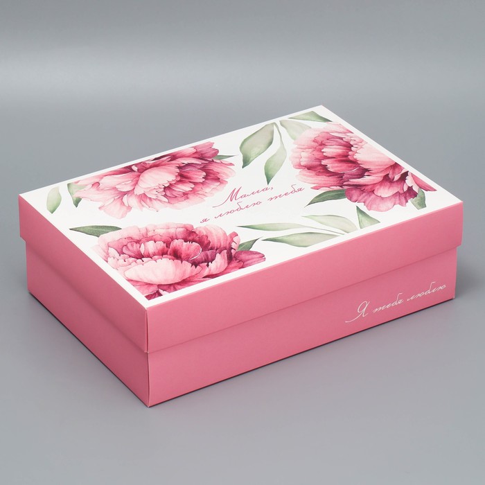 Коробка подарочная складная, упаковка, «Любимой маме», 30 х 20 х 9 см