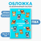 Обложка на ветеринарный паспорт «Пёсики», ПВХ - фото 899845
