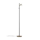 Напольный светильник (торшер) 35Вт, 1хGU10, 147,5x23 см, чёрный - Фото 1