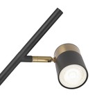 Напольный светильник (торшер) 35Вт, 1хGU10, 147,5x23 см, чёрный - Фото 4