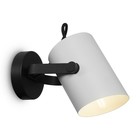 Настенный светильник 25Вт, 1хE27, 19,4x10x10 см, черно-белый - фото 4099068