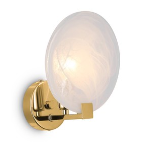 Настенный светильник 60Вт, 1хE14, 26x20 см, латунь