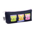 Пенал школьный, текстиль, 8×19.5×3 см «Мишки» - Фото 2