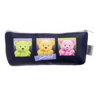 Пенал школьный, текстиль, 8×19.5×3 см «Мишки» - Фото 4