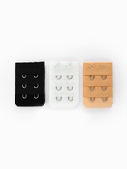 Застёжка для бюстгальтера, удлинитель, 3 ряда 2 крючка, 3.2×5 см, 3 шт. - Фото 4