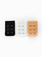 Застёжка для бюстгальтера, удлинитель, 3 ряда 2 крючка, 3.2×5 см, 3 шт. - Фото 4