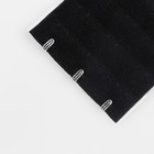 Застёжка-удлинитель для бюстгальтера, 3 ряда 3 крючка, 5,5 × 5 см, 3 шт, цвет белый/бежевый/чёрный - Фото 2