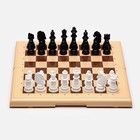 Настольная игра 3 в 1: шашки, шахматы, нарды, поле 32 х 32 см - фото 9385527