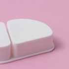 Молд Доляна «Дольки», силикон, 10×5×2,2 см, цвет белый - Фото 3