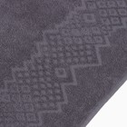 Полотенце махровое Flashlights 30Х70см, цвет серый, 295г/м2, 100% хлопок - Фото 3