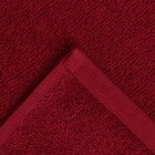 Полотенце махровое Flashlights 30Х70см, цвет бордовый, 295г/м2, 100% хлопок - Фото 4