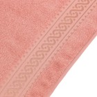 Полотенце махровое Pirouette 50Х90см, цвет розовый-персик, 420г/м2, 100% хлопок - Фото 3