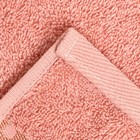 Полотенце махровое Pirouette 50Х90см, цвет розовый-персик, 420г/м2, 100% хлопок - Фото 4