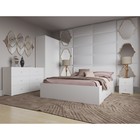 Кровать двуспальная "Капелла", с/м 1600х2000, 1671х2040х892, Белый - фото 25565610