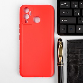 Чехол Red Line Ultimate, для телефона Infinix HOT 12 PLAY, силиконовый, красный