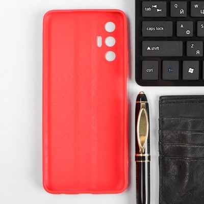 Чехол Red Line Ultimate для телефона Tecno Pova 3, силиконовый, красный