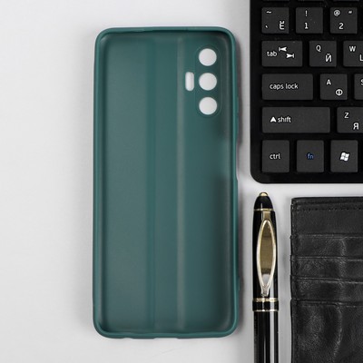 Чехол Red Line Ultimate для телефона Tecno Pova 3, силиконовый, тёмно-зеленый