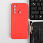 Чехол Red Line Ultimate, для телефона Tecno Spark 8c, силиконовый, красный - фото 7804546