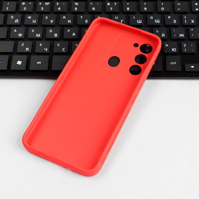 Чехол Red Line Ultimate, для телефона Tecno Spark GO 2022, силиконовый, красный - фото 51481307