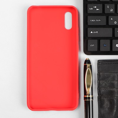 Чехол Red Line Ultimate, для телефона Xiaomi Redmi 9A, силиконовый, красный