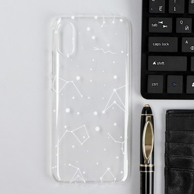 Чехол iBox Art, для телефона Xiaomi Redmi 9A, силиконовый, прозрачный, созвездие