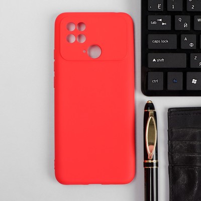 Чехол iBox Case, для телефона Xiaomi Poco C40, силиконовый, защита камеры, красный