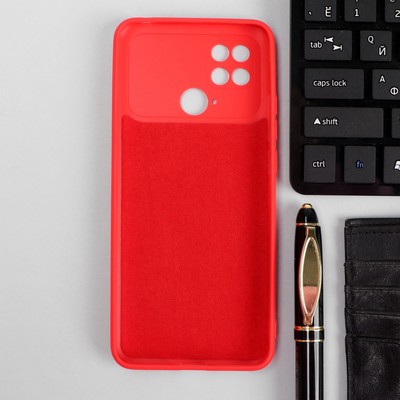 Чехол iBox Case для Xiaomi Poco C40, силиконовый, с защитой камеры, красный
