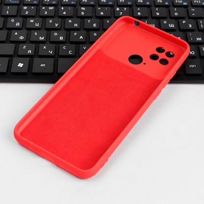 Чехол iBox Case для Xiaomi Poco C40, силиконовый, с защитой камеры, красный