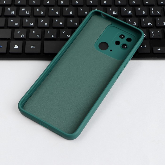 Чехол iBox Case, для телефона Xiaomi Redmi 10C, силиконовый, защита камеры, зеленый - фото 51460844